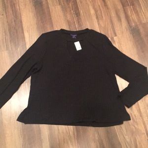 Aeropostale choker tee NWT black v neck